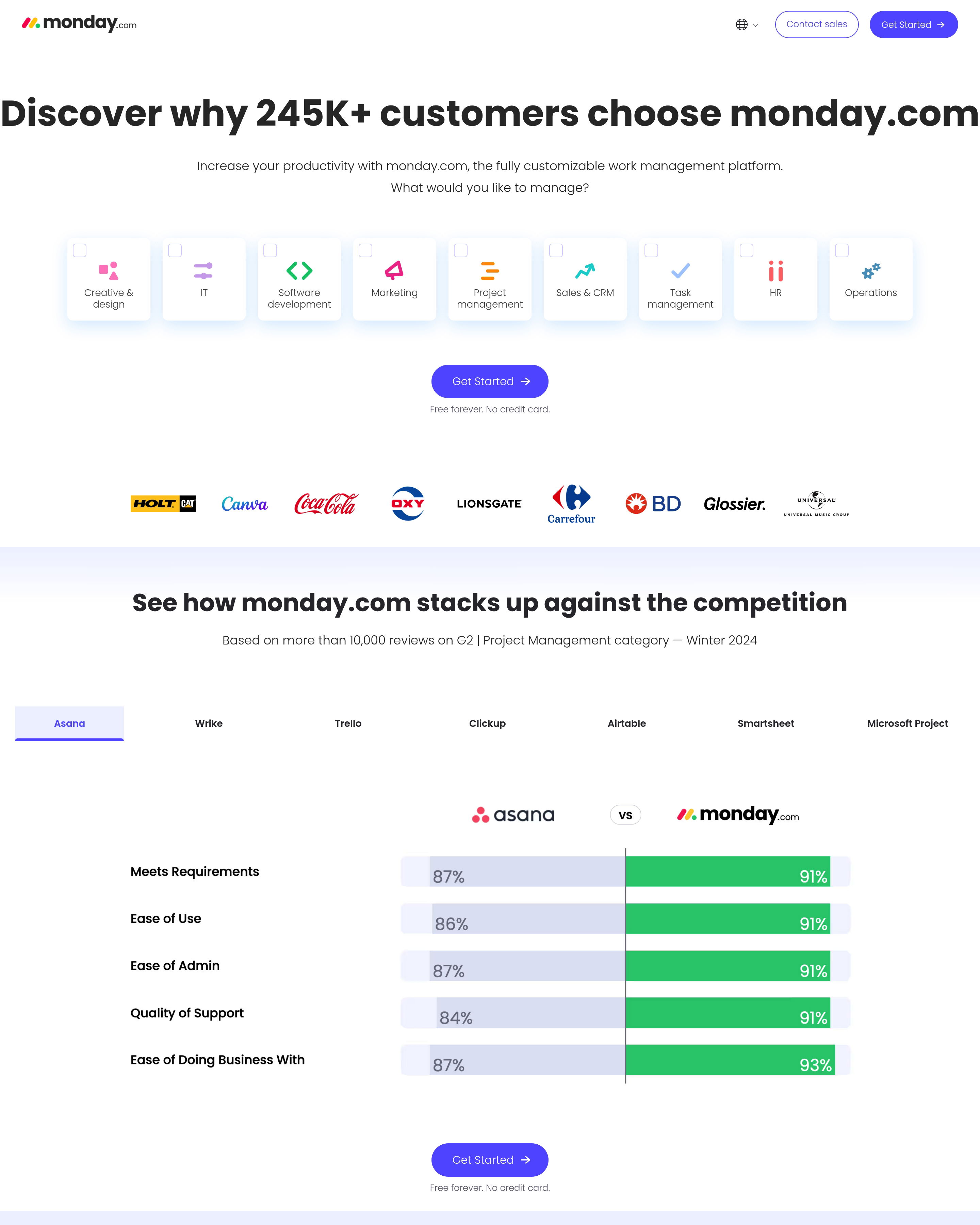 Monday.com - Monday.com Landing landing page