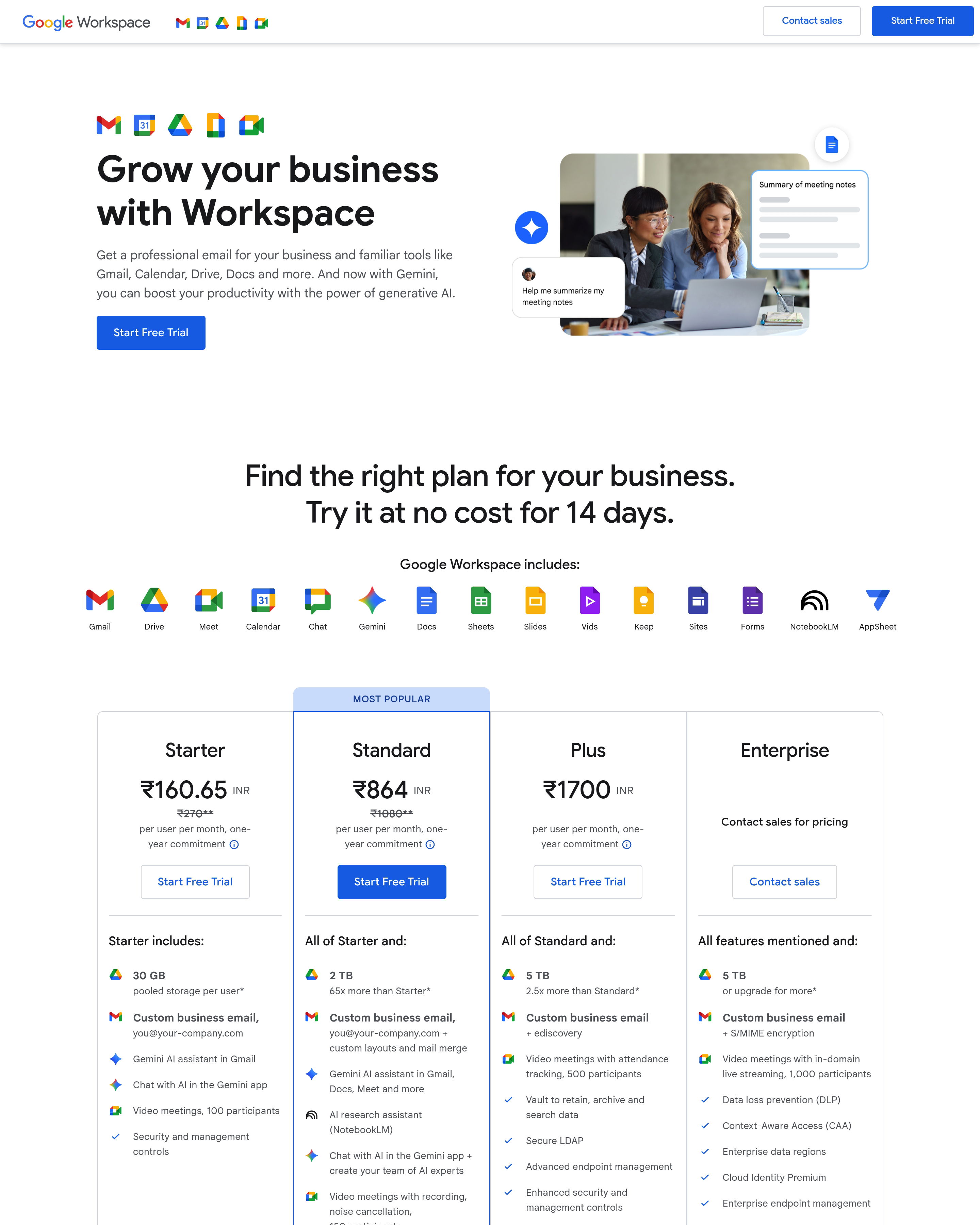 Google Workspace - Google Workspace landing page