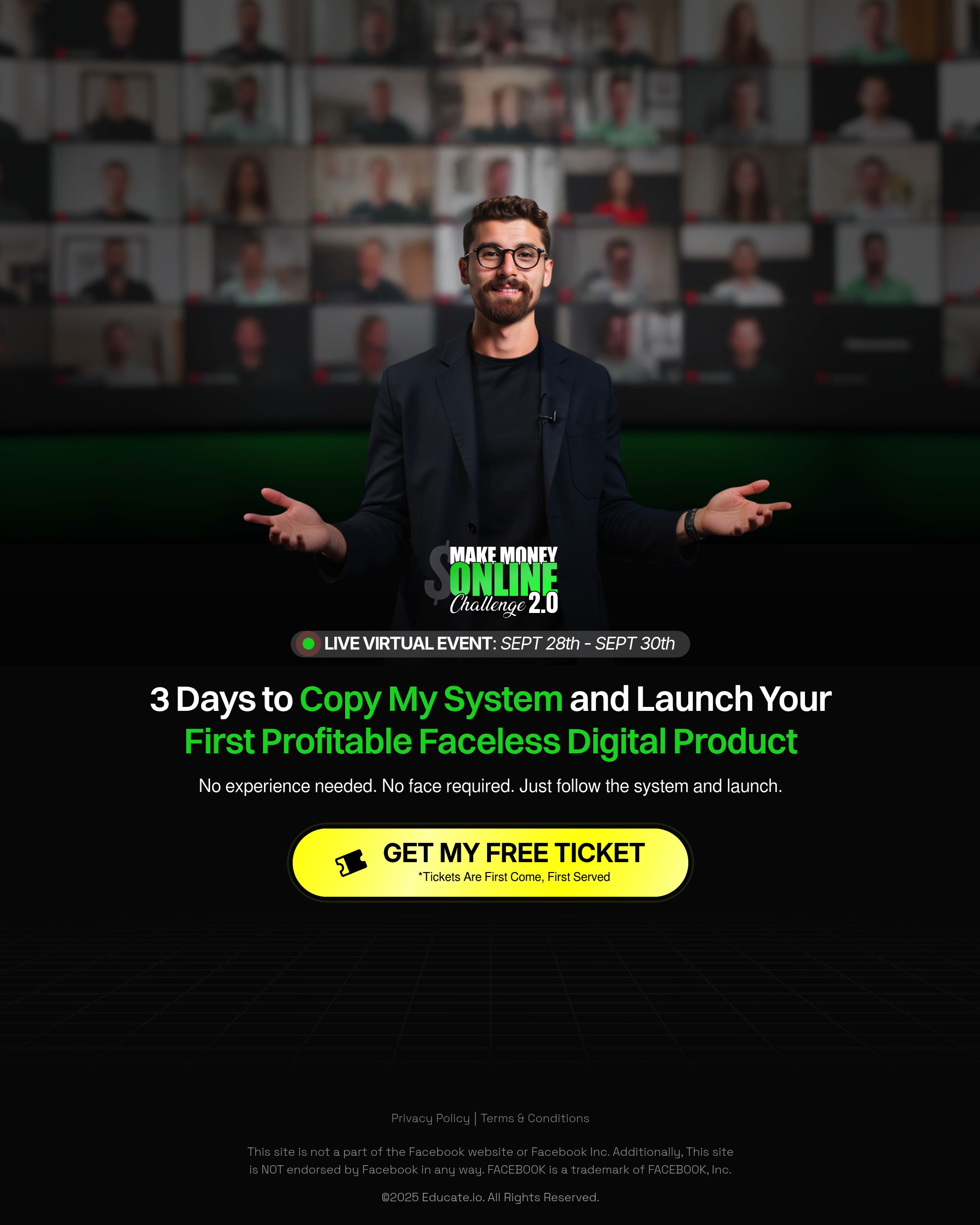 Iman Gadhzi - Event Registration landing page