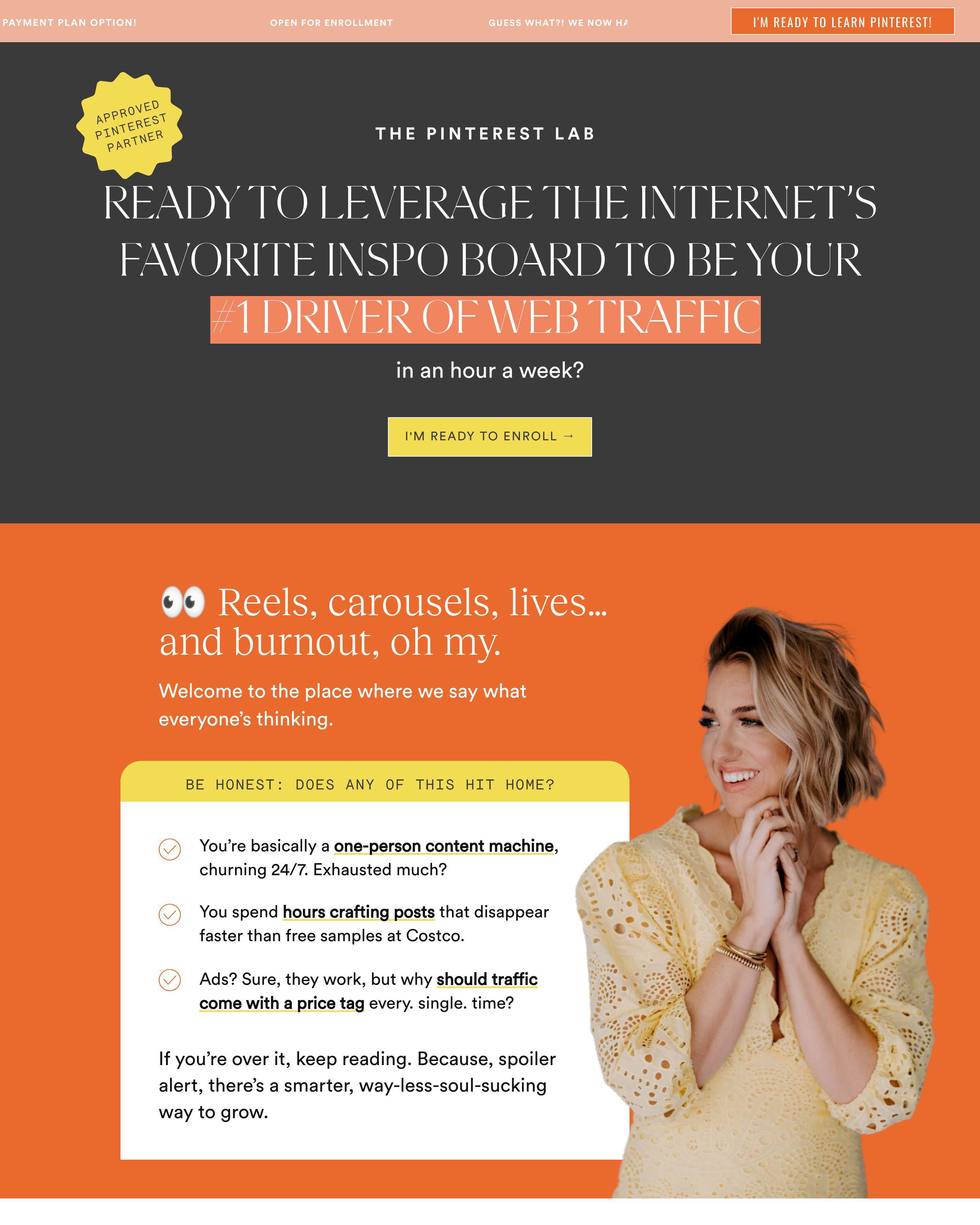 Jenna Kutcher - Course Sales landing page