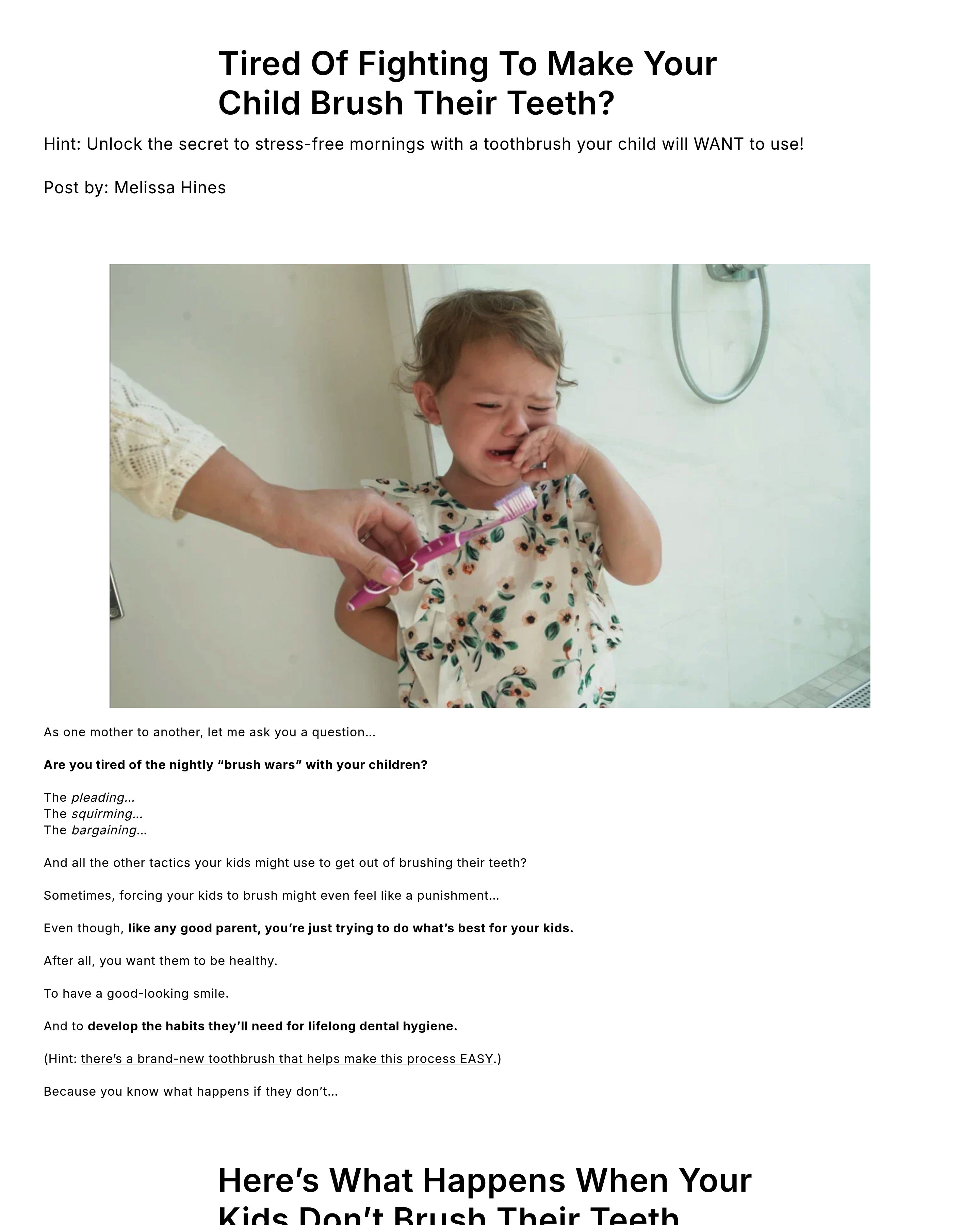 Autobrush - AutoBrush Product landing page