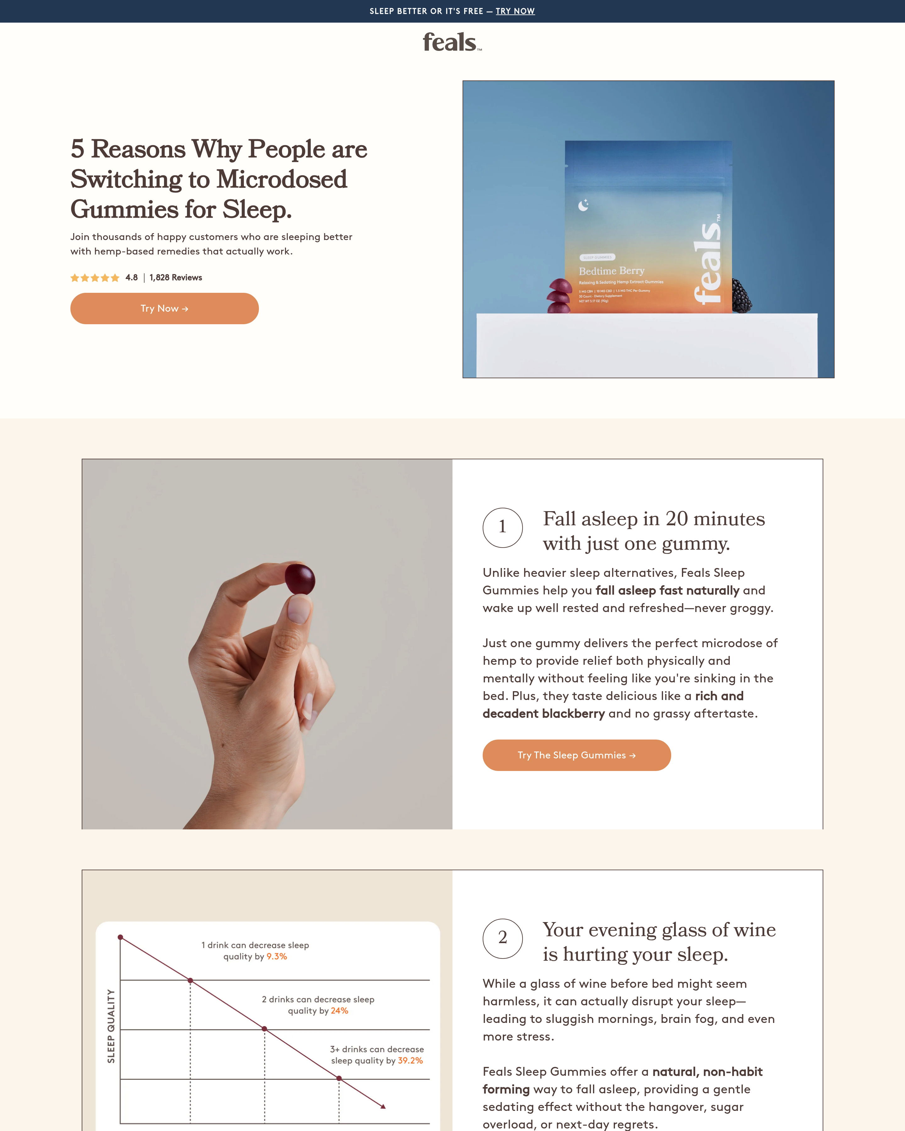 Feals - Feals Product landing page