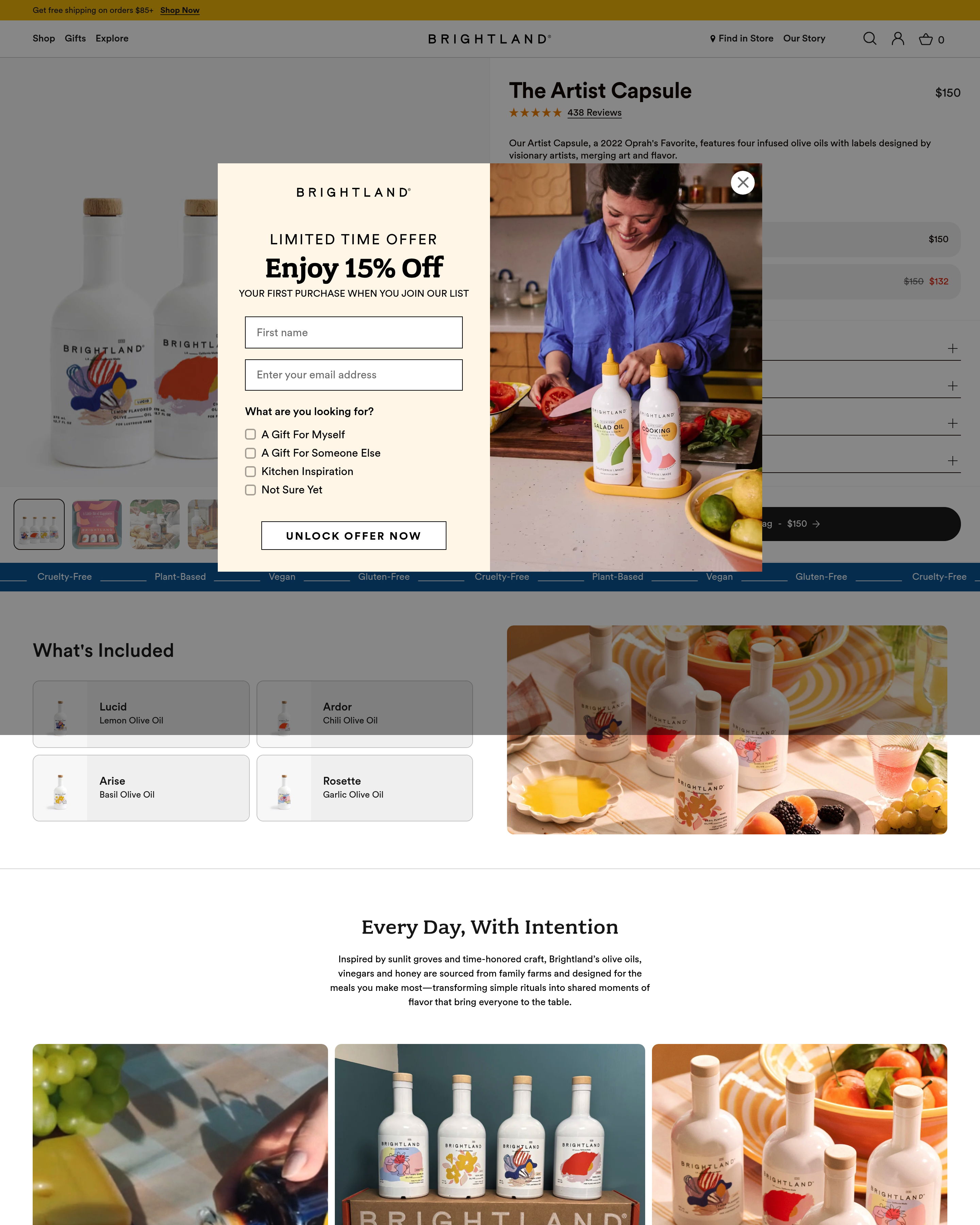 BrightLand - BRIGHTLAND Product landing page