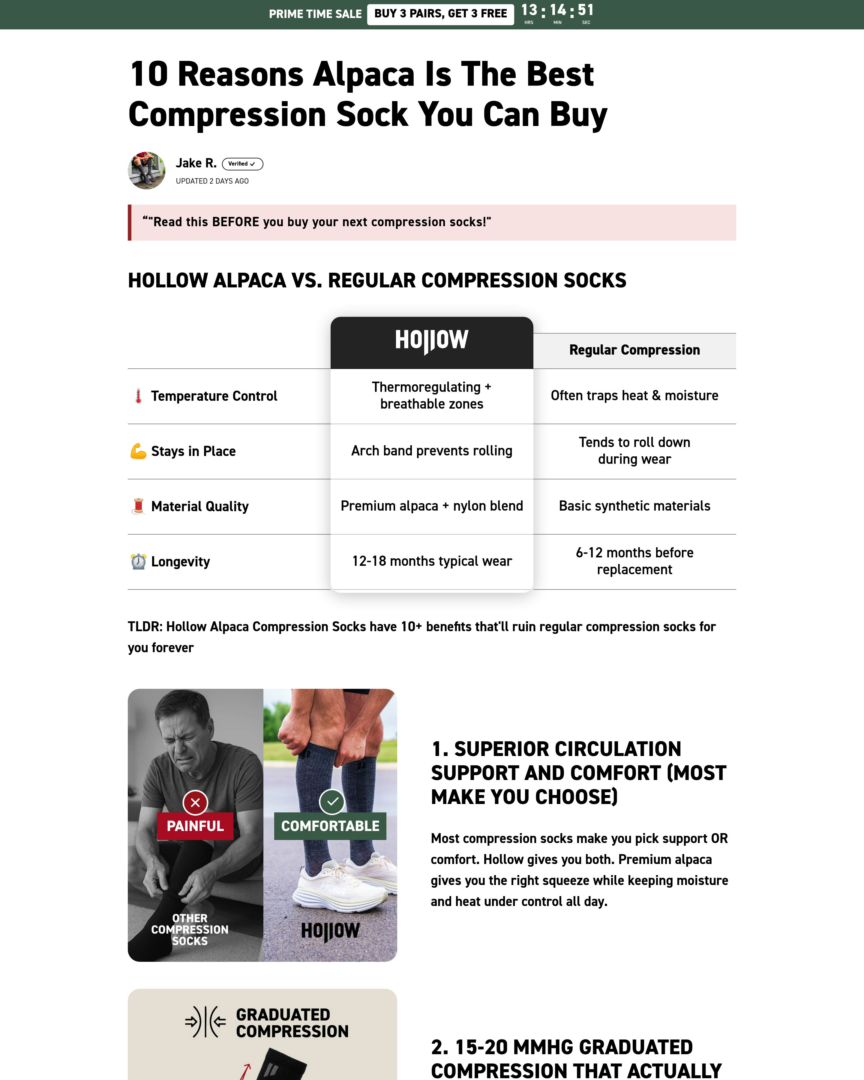 Hollow Socks - Socks Promotion landing page