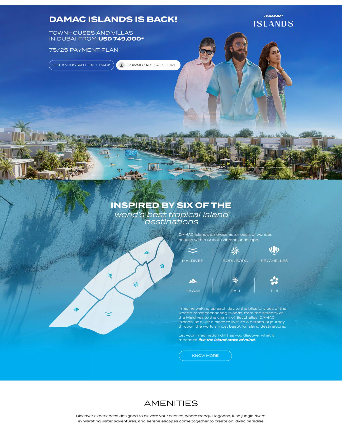 Damac - Islands Property landing page