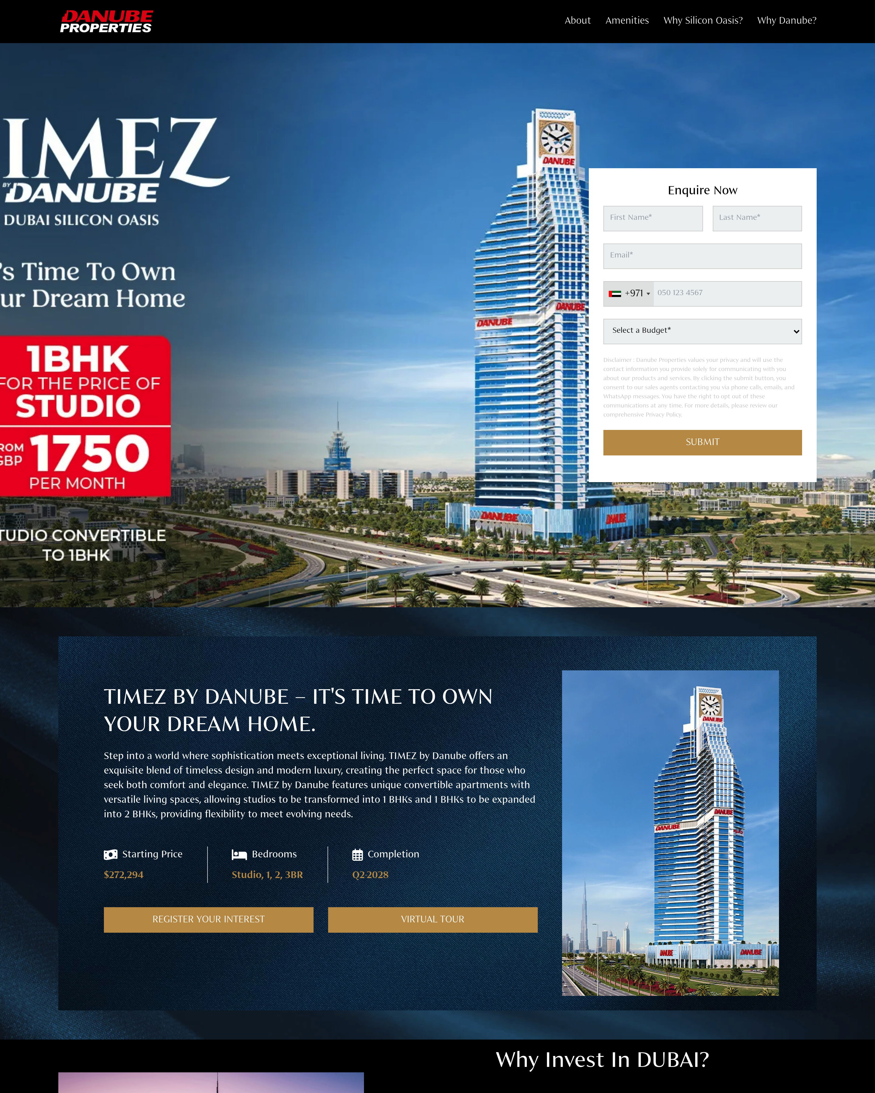 Danube - Property Page landing page