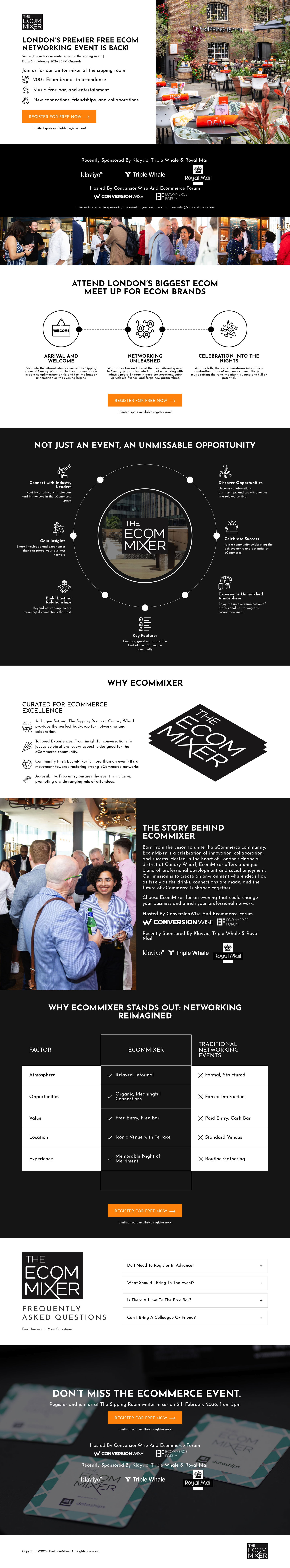 The Ecom Mixer - ECOM Mixer landing page