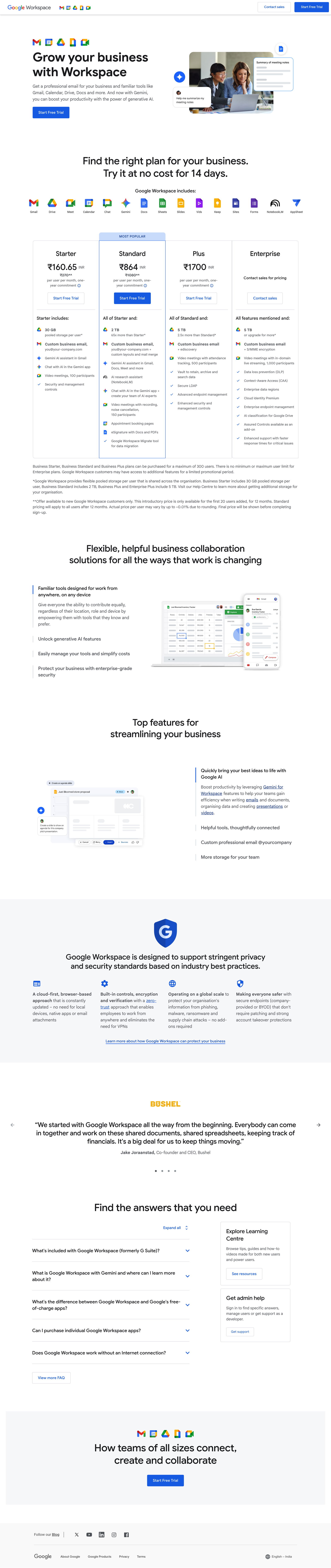 Google Workspace - Google Workspace landing page