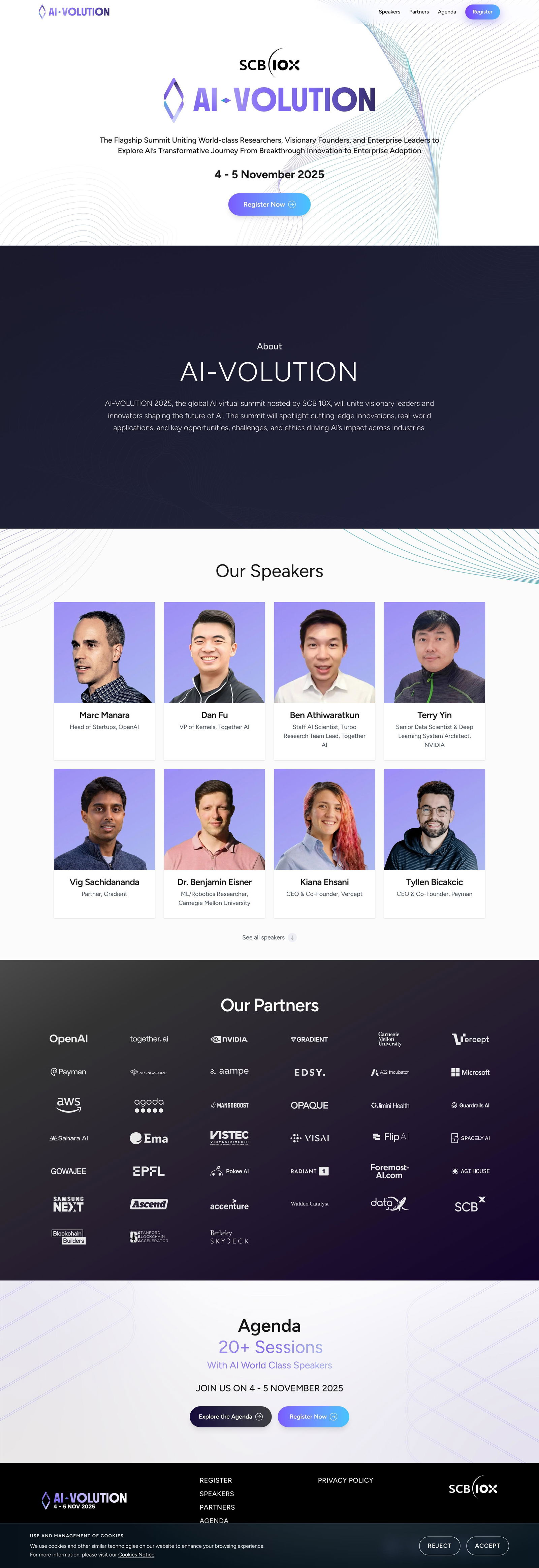 AI Volution - Event Registration landing page