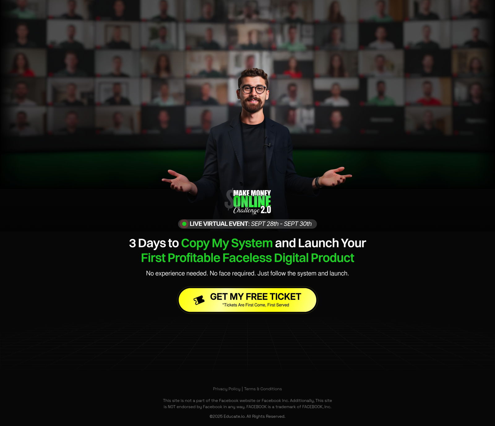 Iman Gadhzi - Event Registration landing page