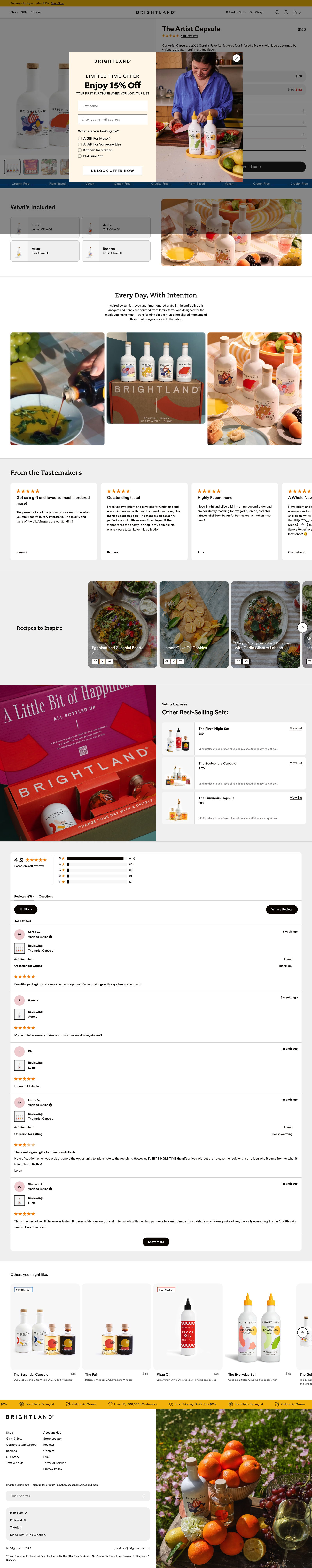 BrightLand - BRIGHTLAND Product landing page
