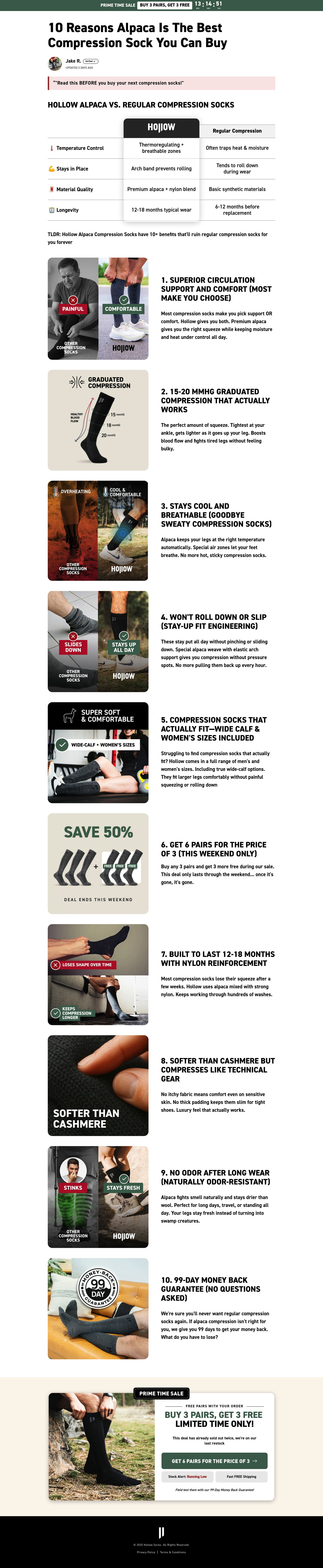 Hollow Socks - Socks Promotion landing page