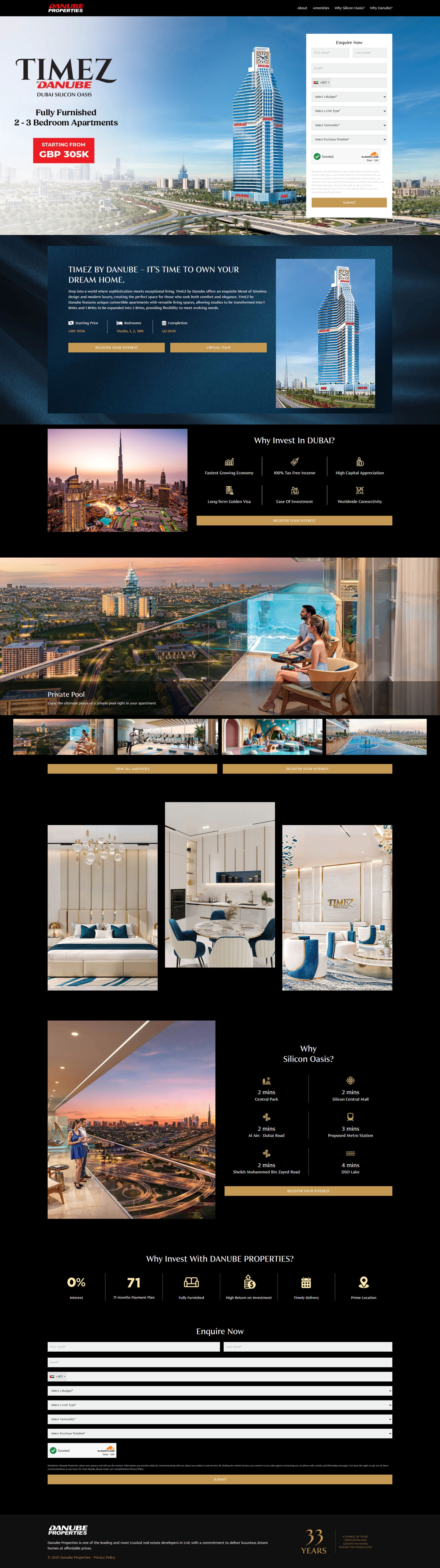 Danube - Property Page landing page