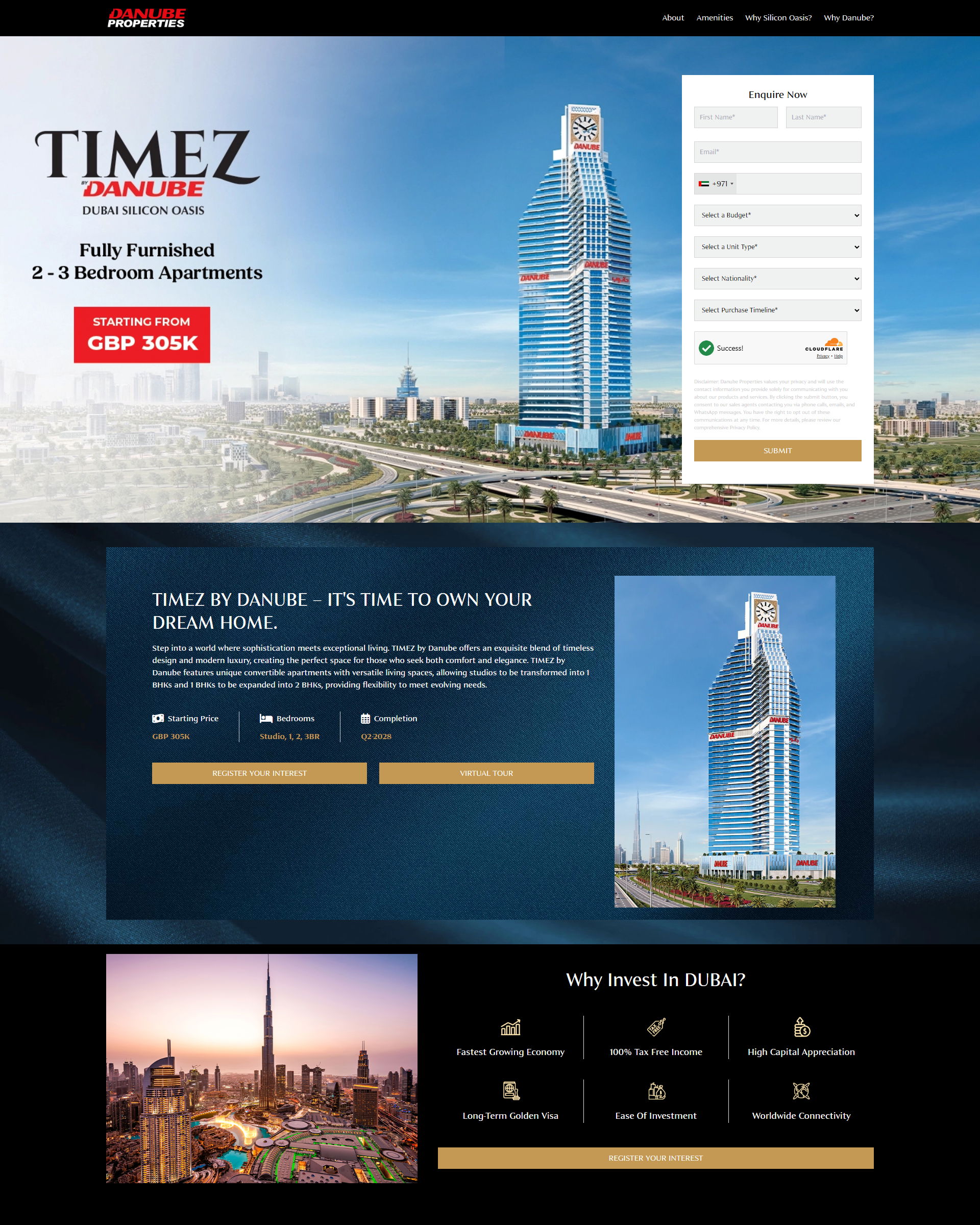 Danube - Property Page landing page