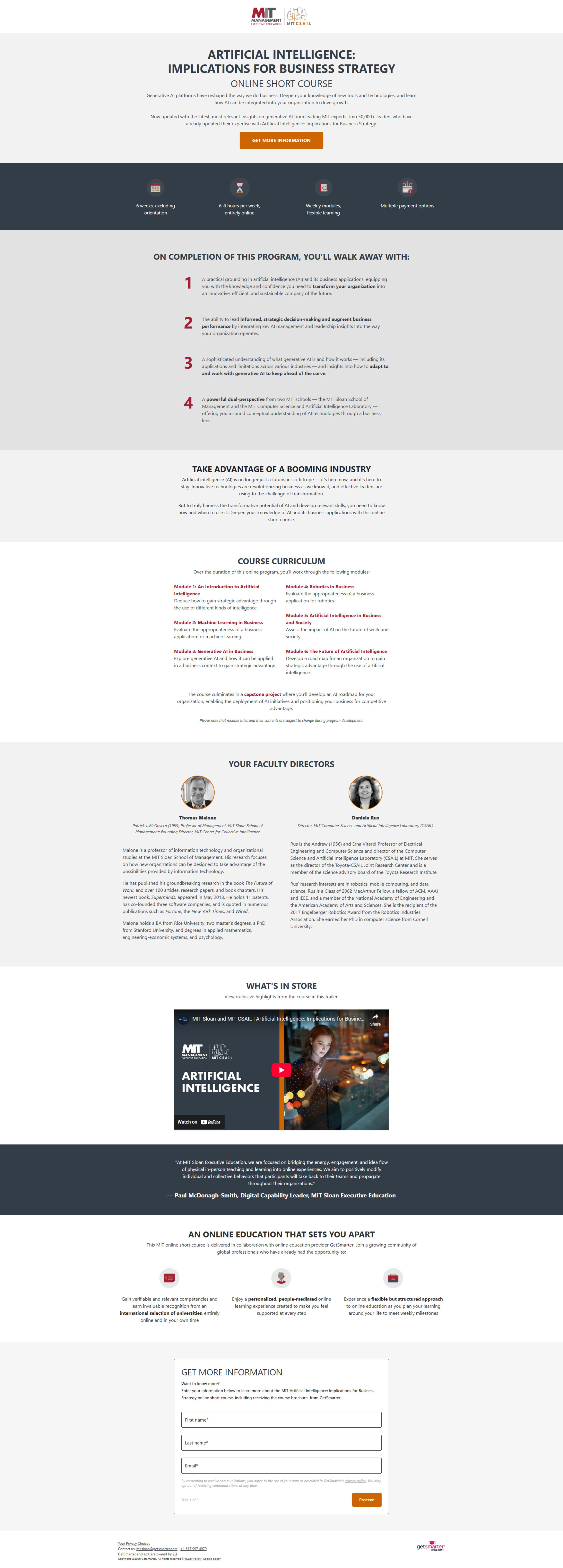 AI Strategy Course desktop screenshot