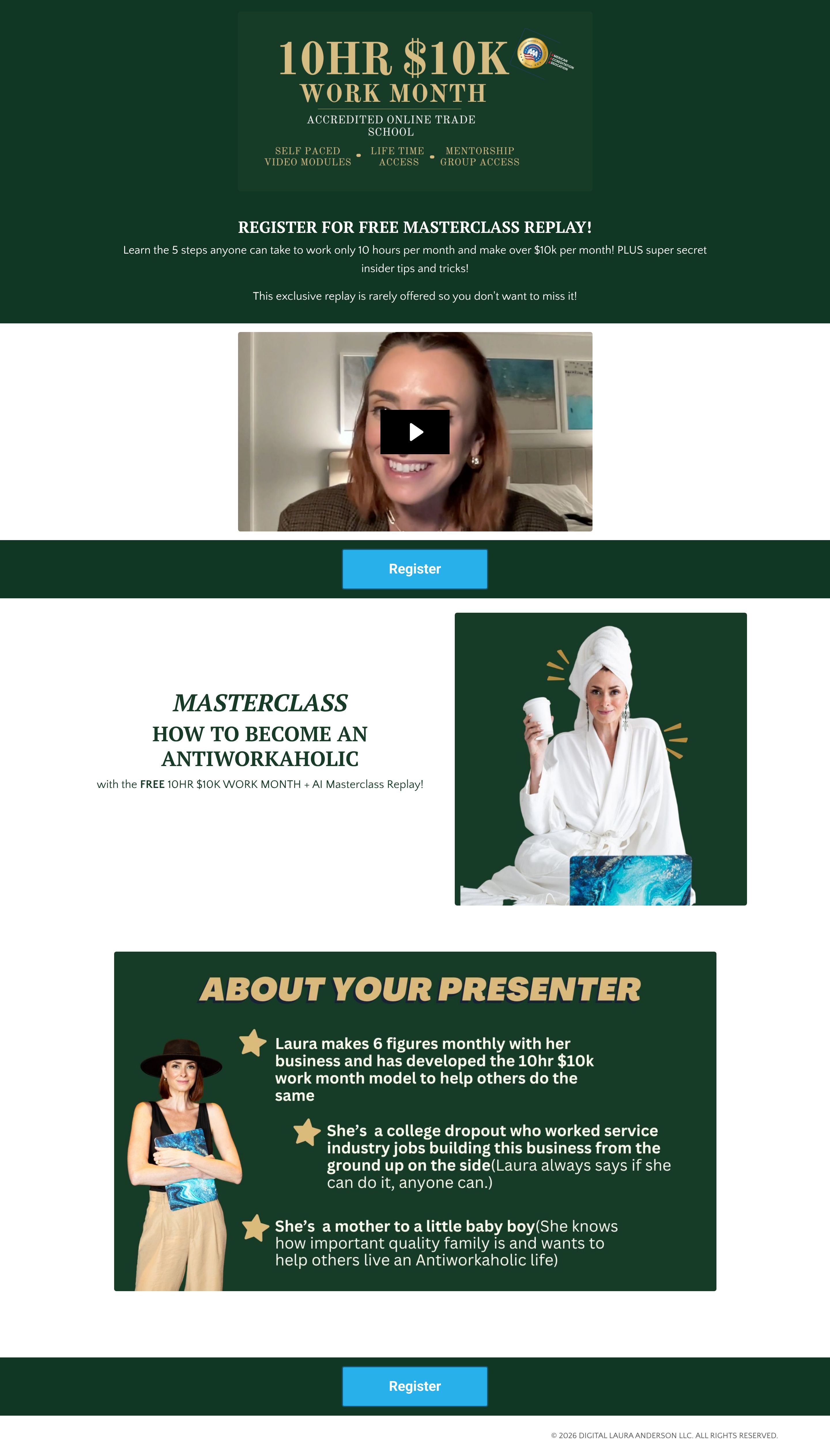 Antiworkaholic Masterclass desktop screenshot