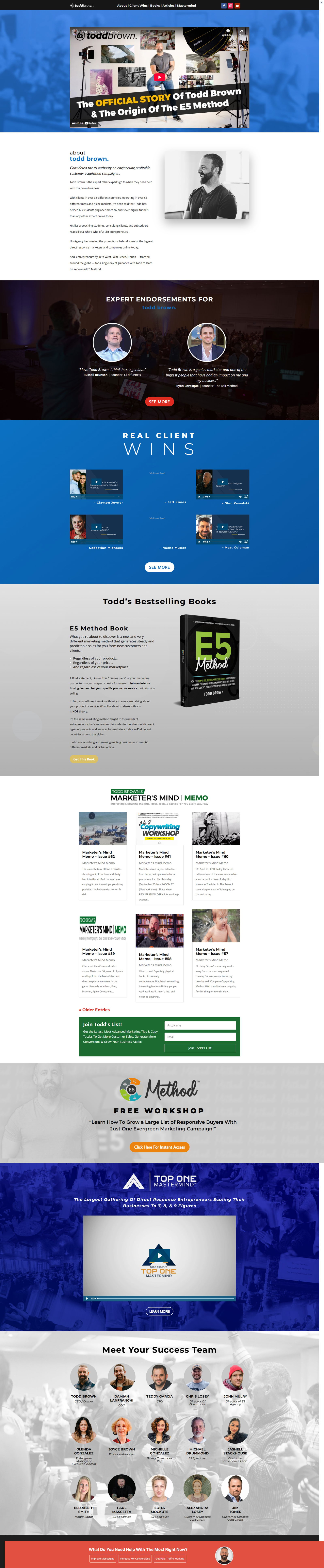 Authority Funnel landing page