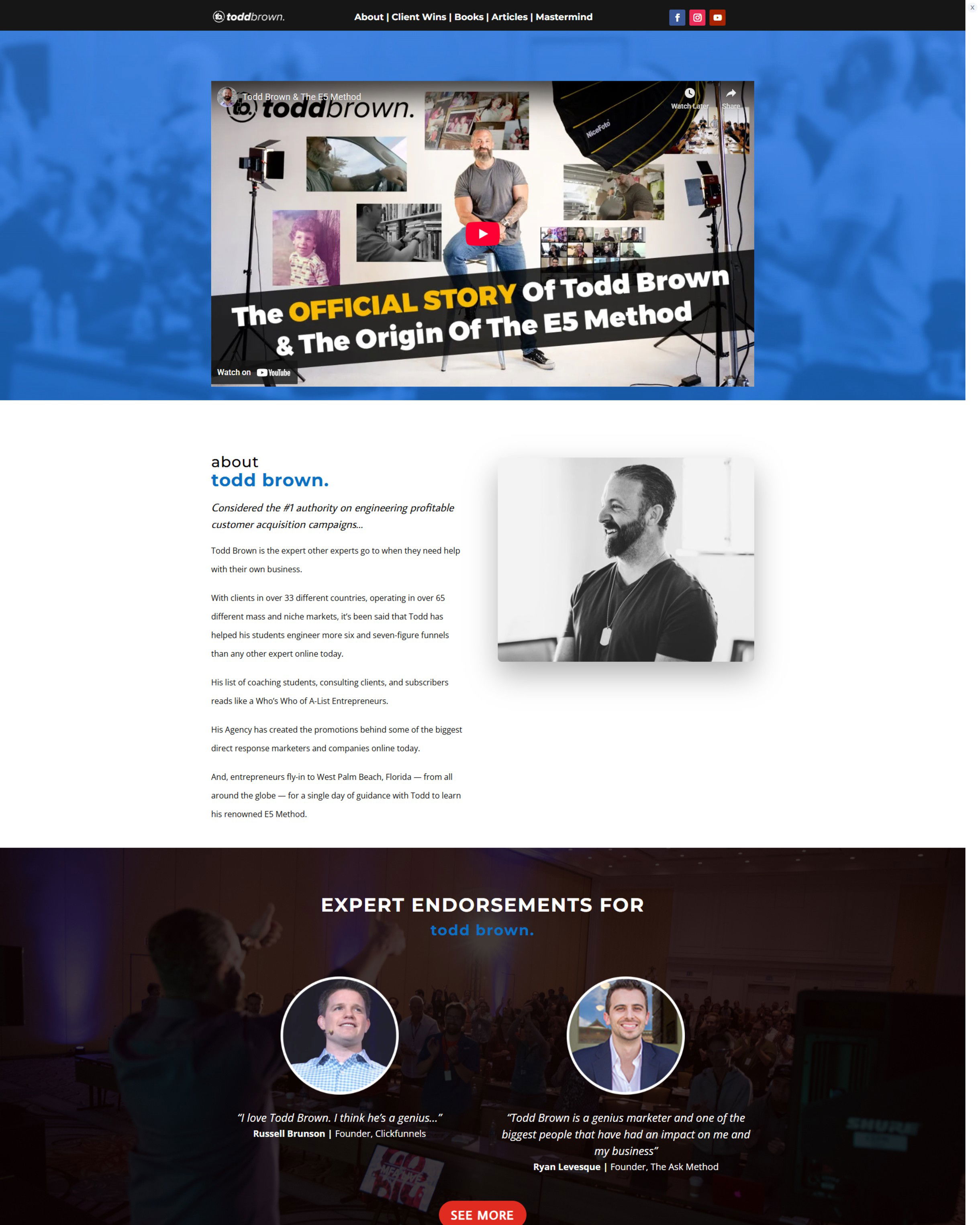 Authority Funnel landing page