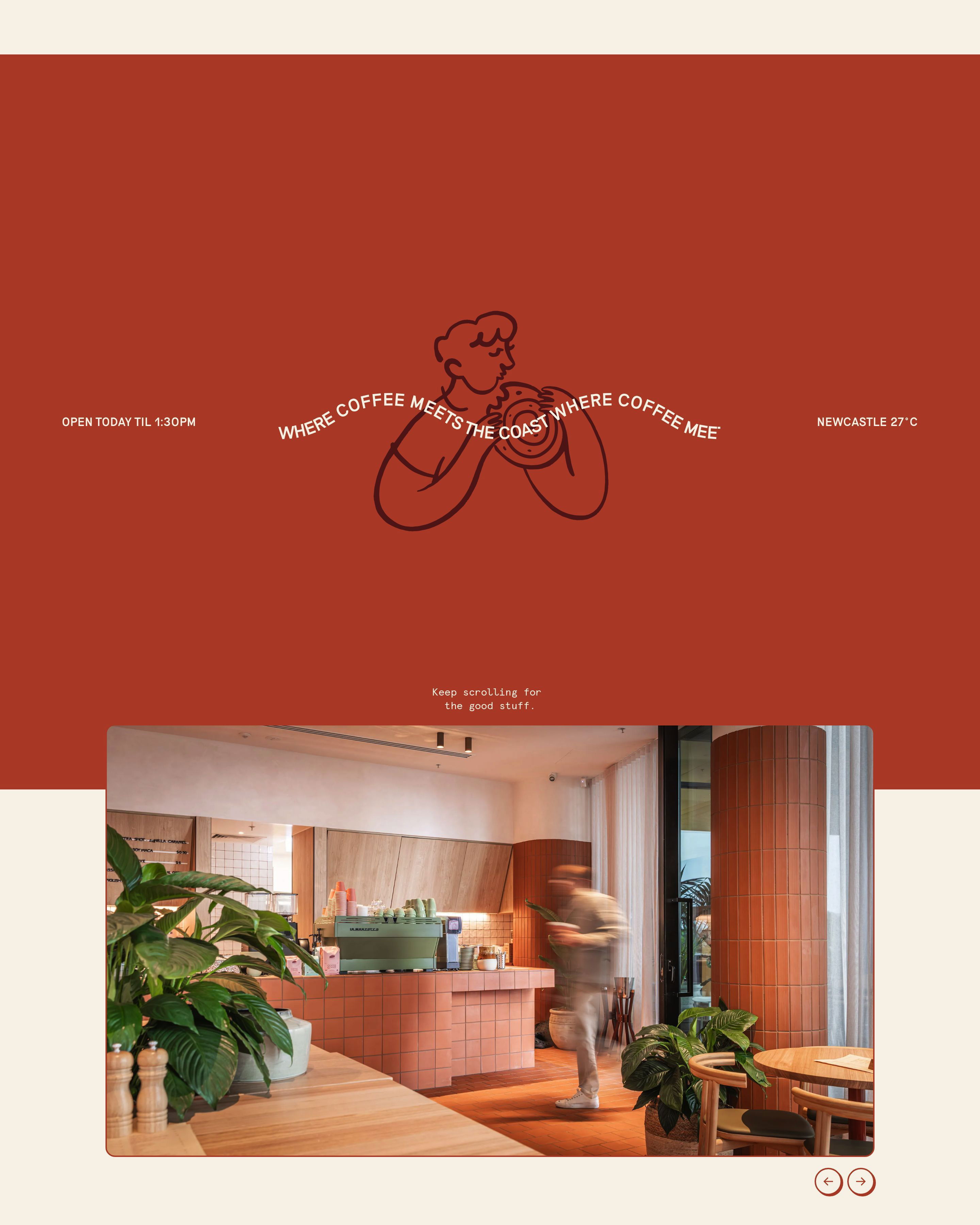 Coastal Brunch landing page