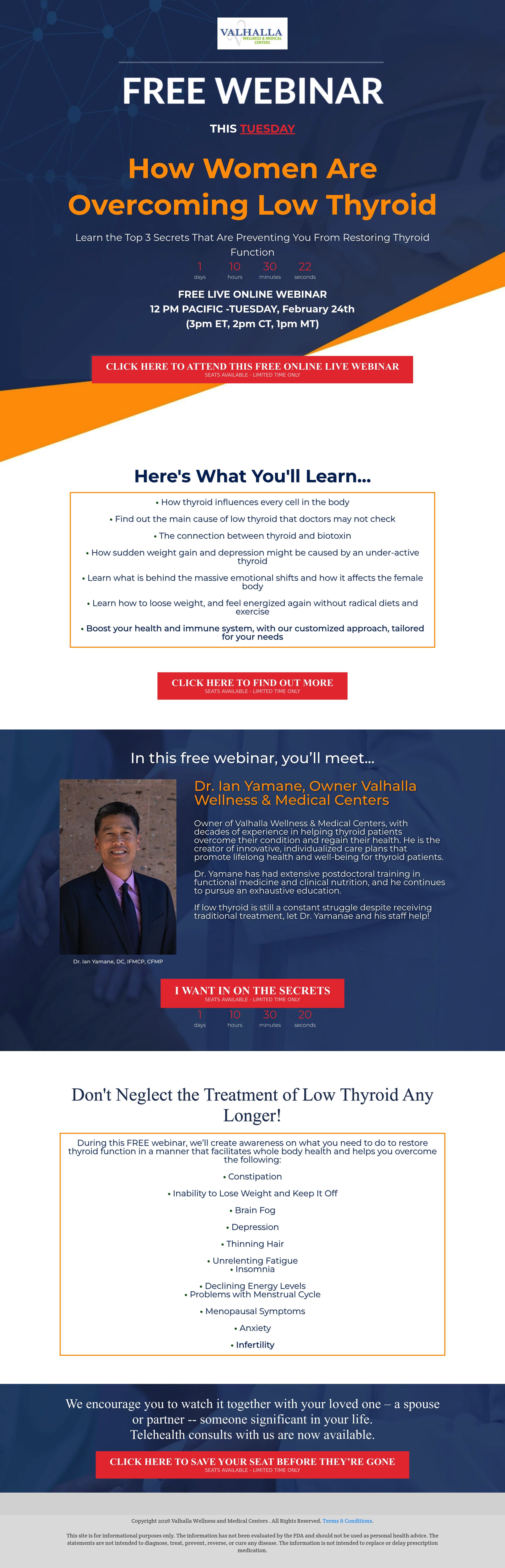 Thyroid Webinar desktop screenshot