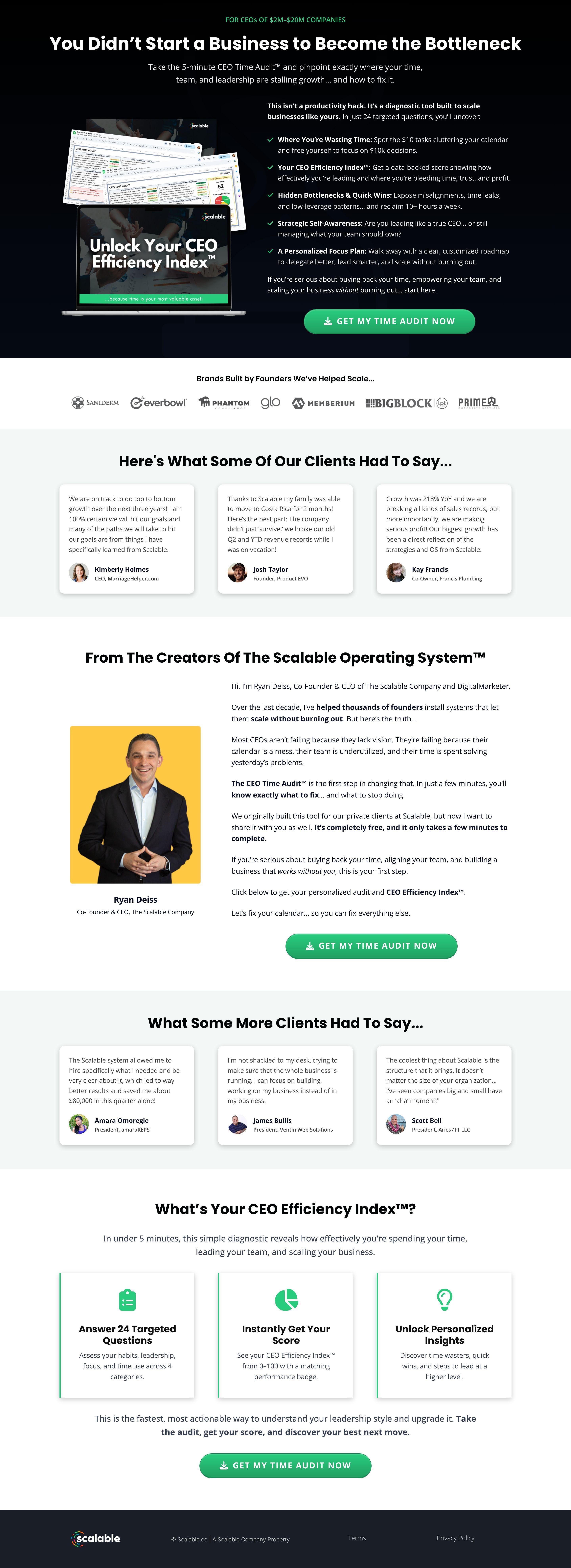 Efficiency Audit desktop screenshot